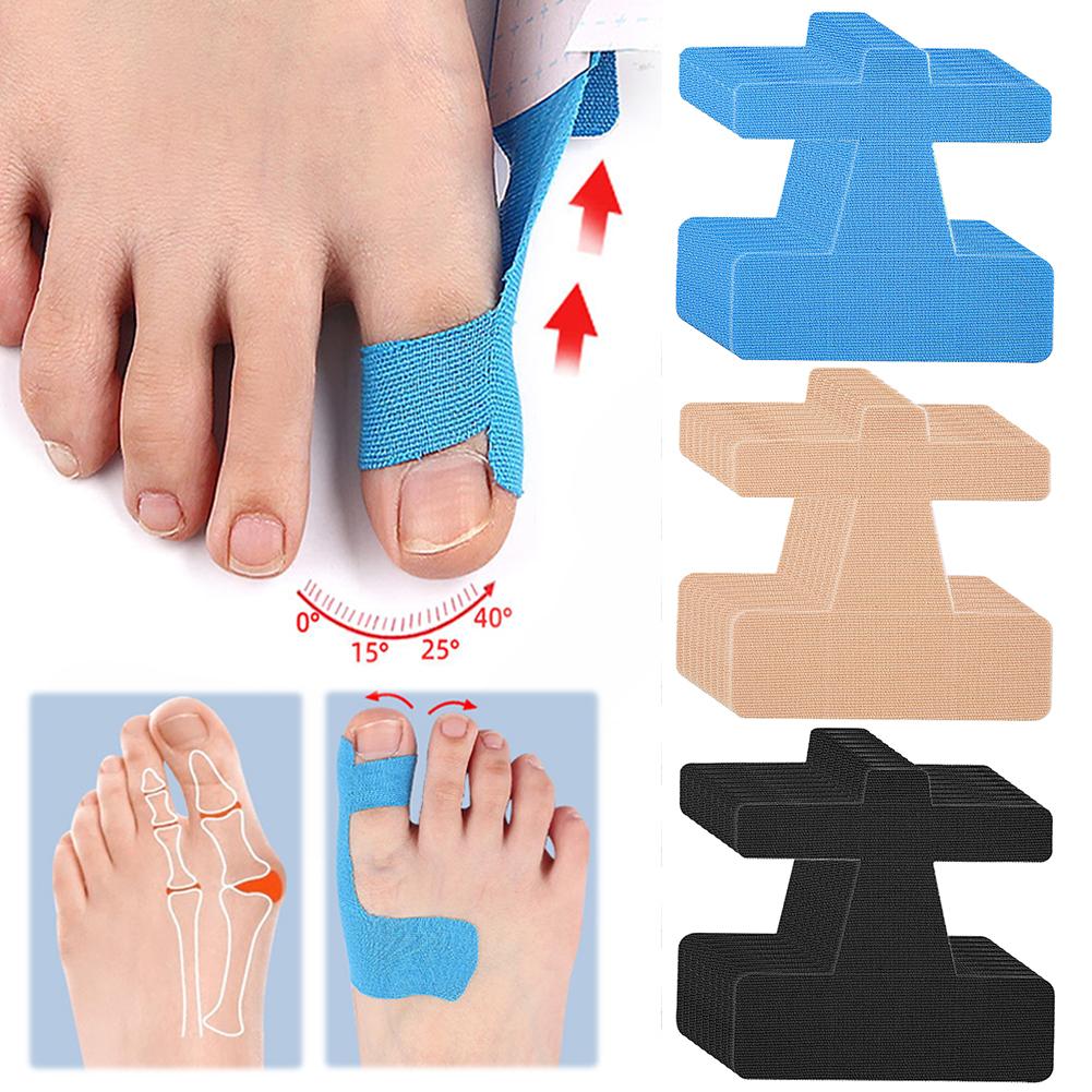 10Pcs Bunion Corrector Bunion Straightener Self Adhesive Orthopedic Bunion Strap Hallux Valgus Orthosis Corrector Foot Care Tool