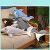 Realistic Megalodon Shark Plush Toy Soft And Huggable Ocean Animal Doll Museum Souvenir For Kids