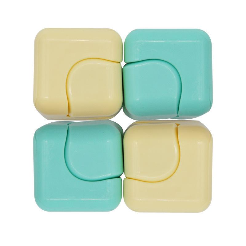 1Pc Fidget Spinner, Stress-Relieving Rubik's Cube, Educational Finger Toy, Square Whirlwind Dice