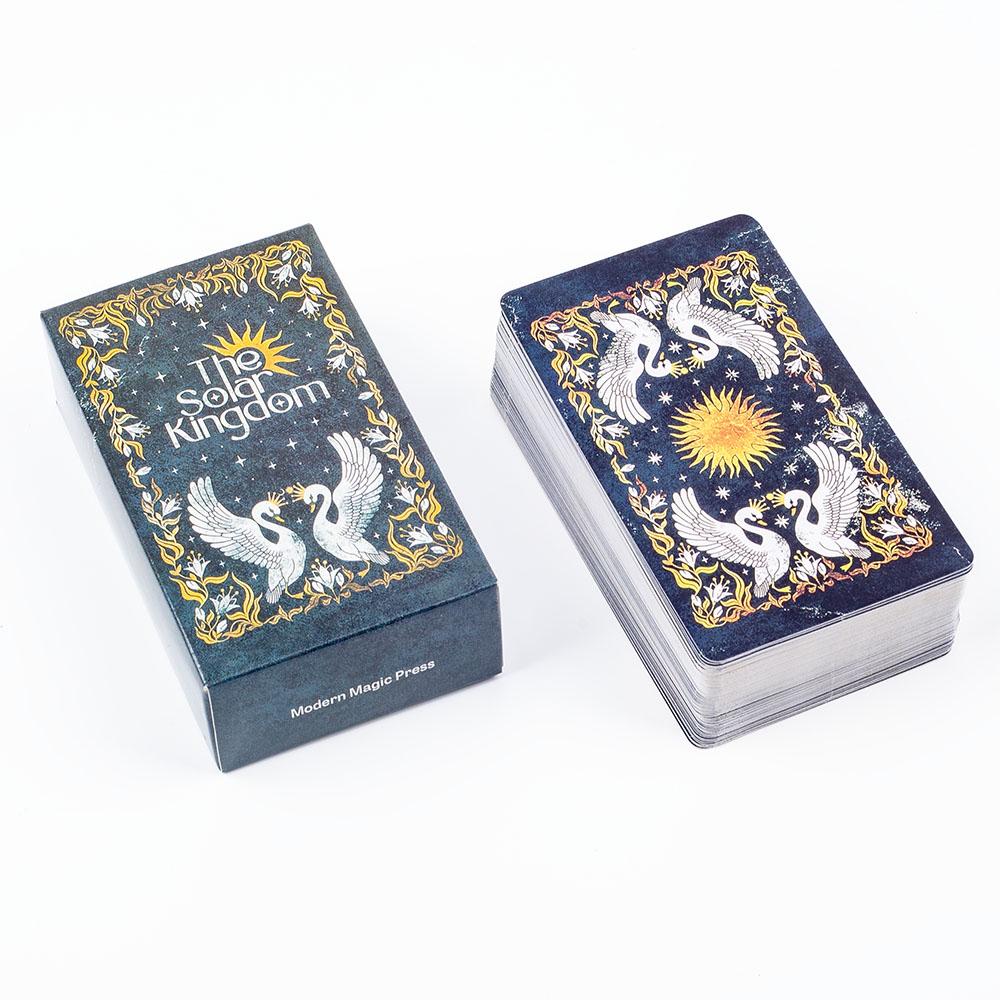 The Solar Kingdom Tarot Deck 78 Card Oracle for Cosmic Insight and Divination English Versions Edition Board Playing Game