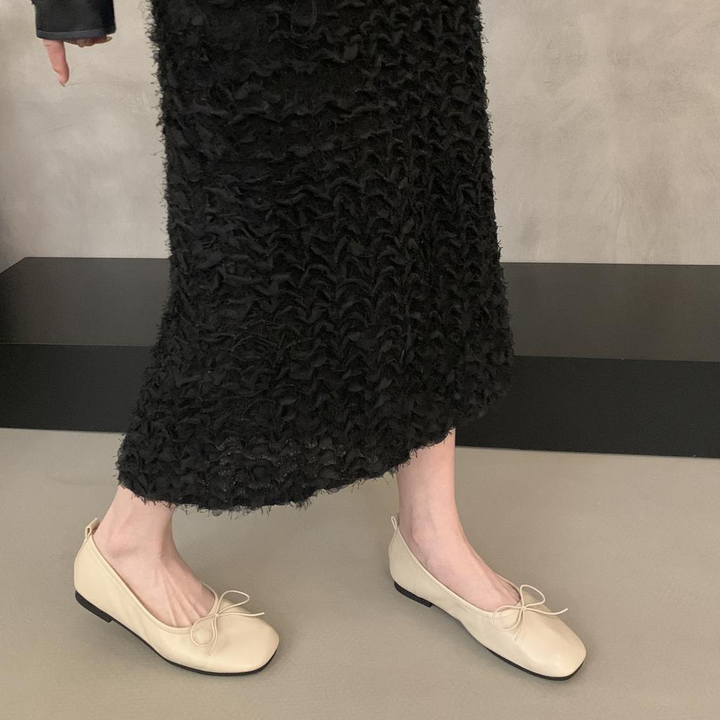Fashion Bailamos New Women Flats Fashion Round Toe Bow-knot Slip On Ballerinas Shoes Soft Flat Ladies Casual Dress Ballet Shoes