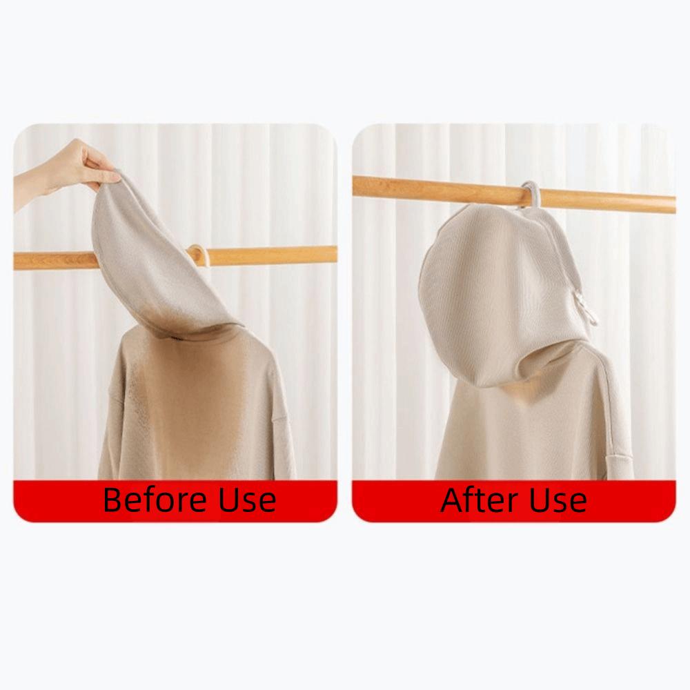 2Pcs Plastic Folding Hoodie Hanger Windproof Clothes Hangers High-neck Sweater Hanger  for Home