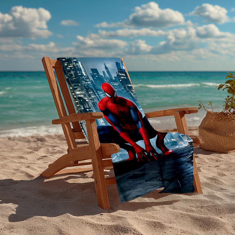 Ultra-Soft Beach Towel with Spider-Man Theme,Ideal for Pool - Camping, Diving - Perfect Travel Essential, Vibrant Beach Towel.
