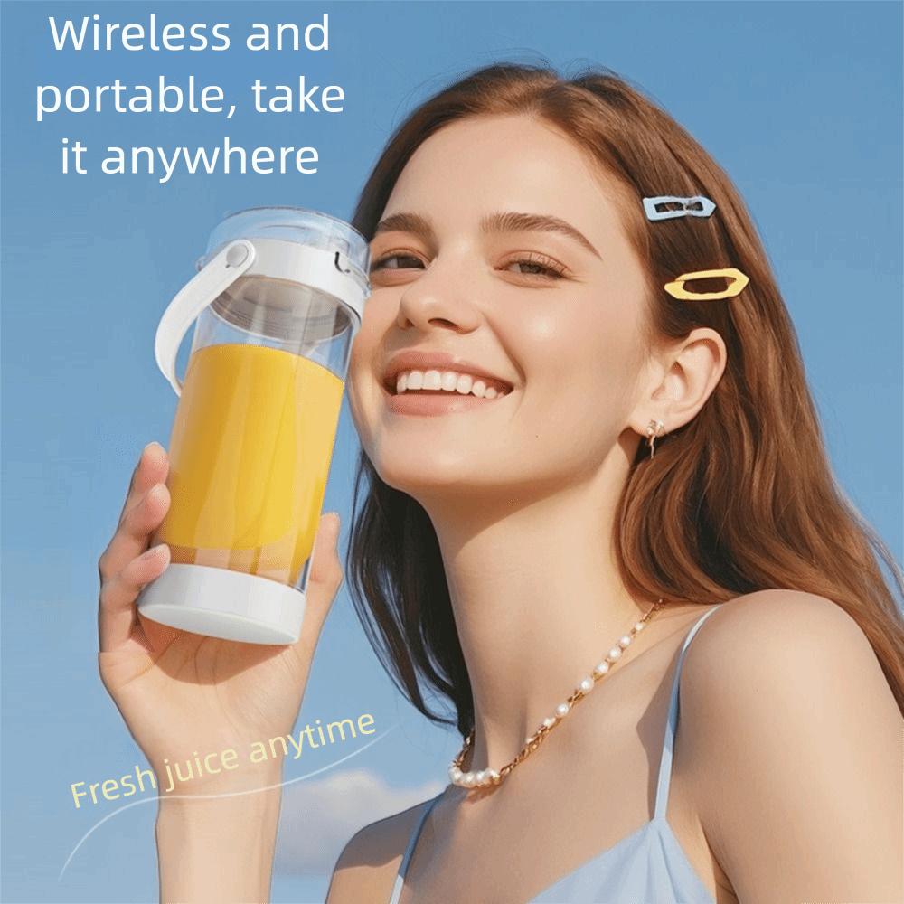 600ML Capacity Portable Blender USB Rechargeable Fruit Mixers Electric Juicer  Smoothie Making