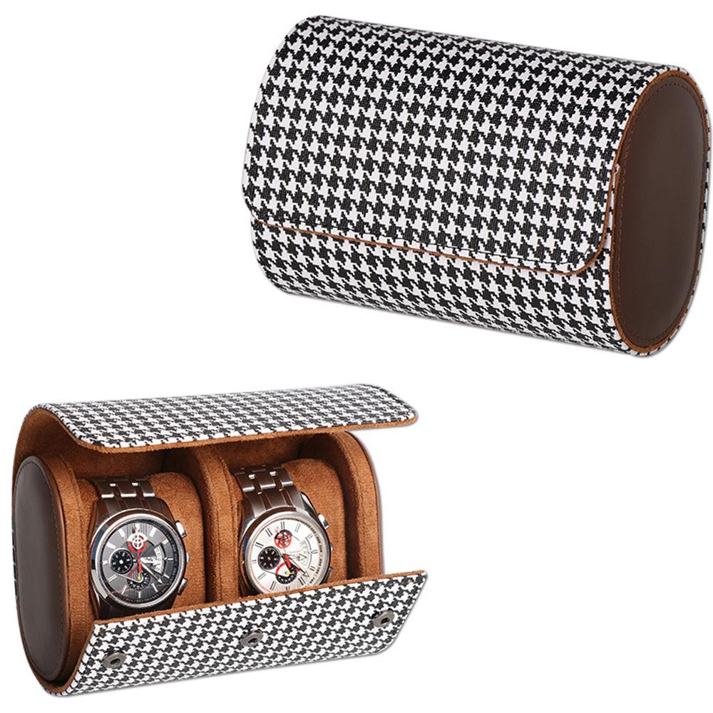 Leather Watch Roll 1 2 3 slots Luxury Genuine Storage Box Travel Bag Watch Case Gift Box Watch Pouch For Men Women