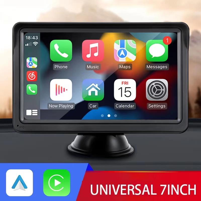 

4K Двойная видеокамера для автомобиля с навигацией и CarPlay Desktop + Suction Cup Mount