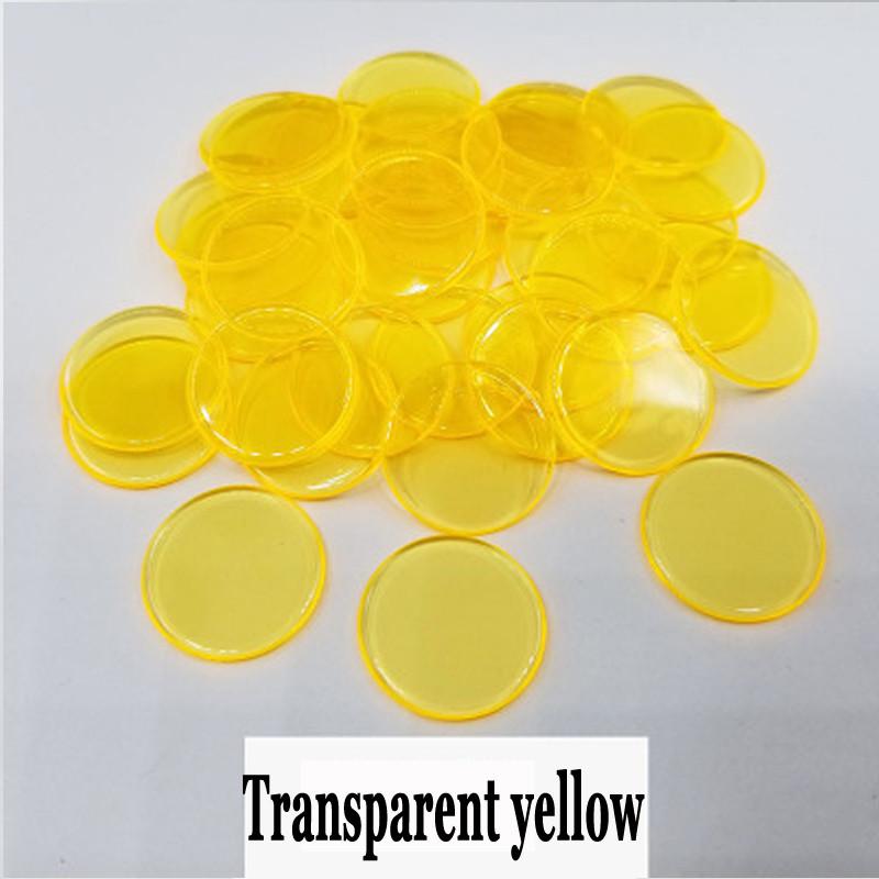 100Pcs 19Mm Count Bingo Chips Markers For Bingo Game Cards Plastic For Classroom Children And Carnival Bingo Games