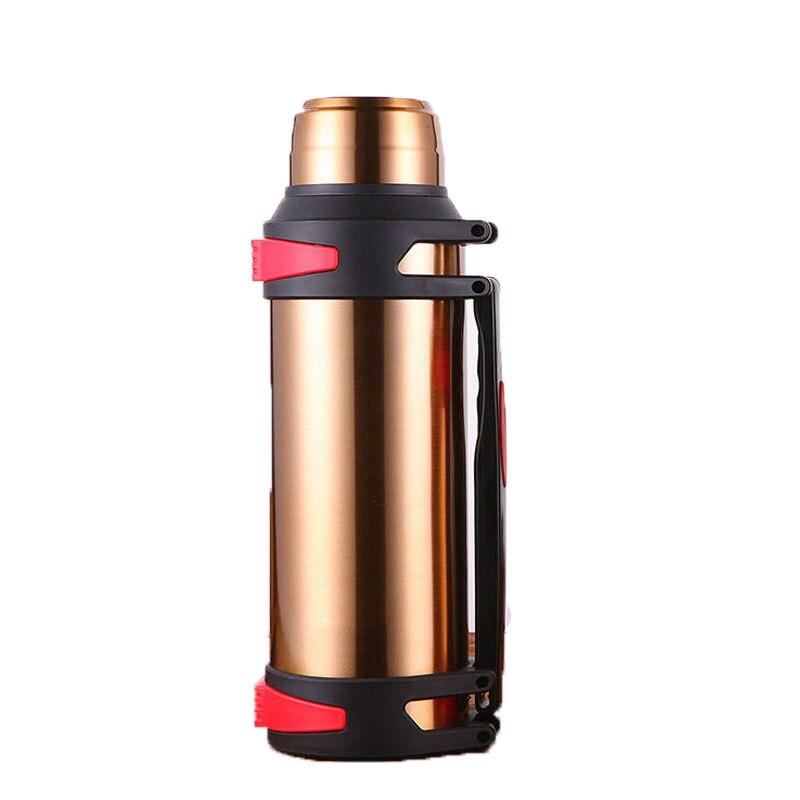 Bottiglia termica grande da 1200-3000 ml Boccette per vuoto in acciaio inossidabile Tazza termica per acqua isolata con cinturino Insalata per 48 ore