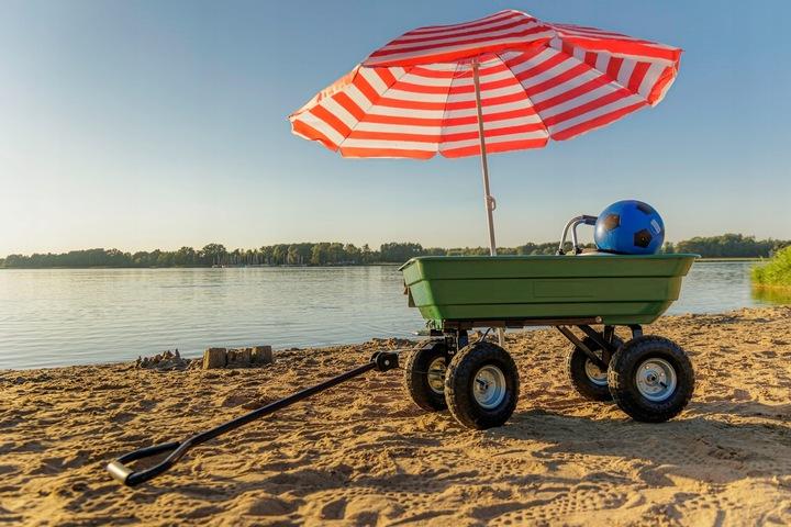 Wózek Ogrodowy Taczka Przyczepka 75L Do 200Kg