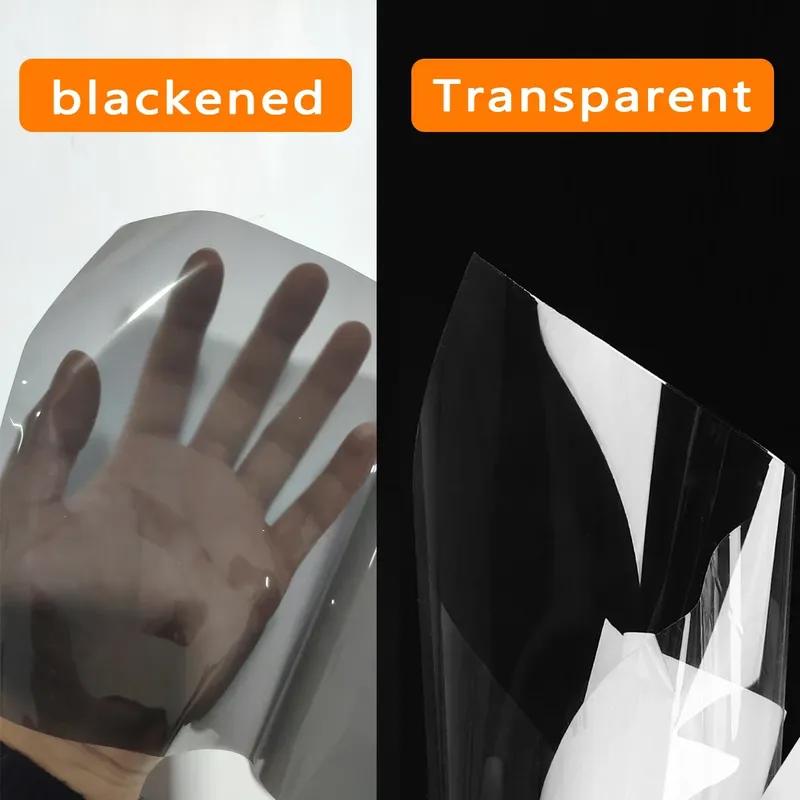 Für Tesla Model 3 Y 2017- TPU Geschwärzte Scheinwerfer Rückleuchten Nebelscheinwerfer Schutzfolie Modifikation Schwarze Farbwechselnde Folien