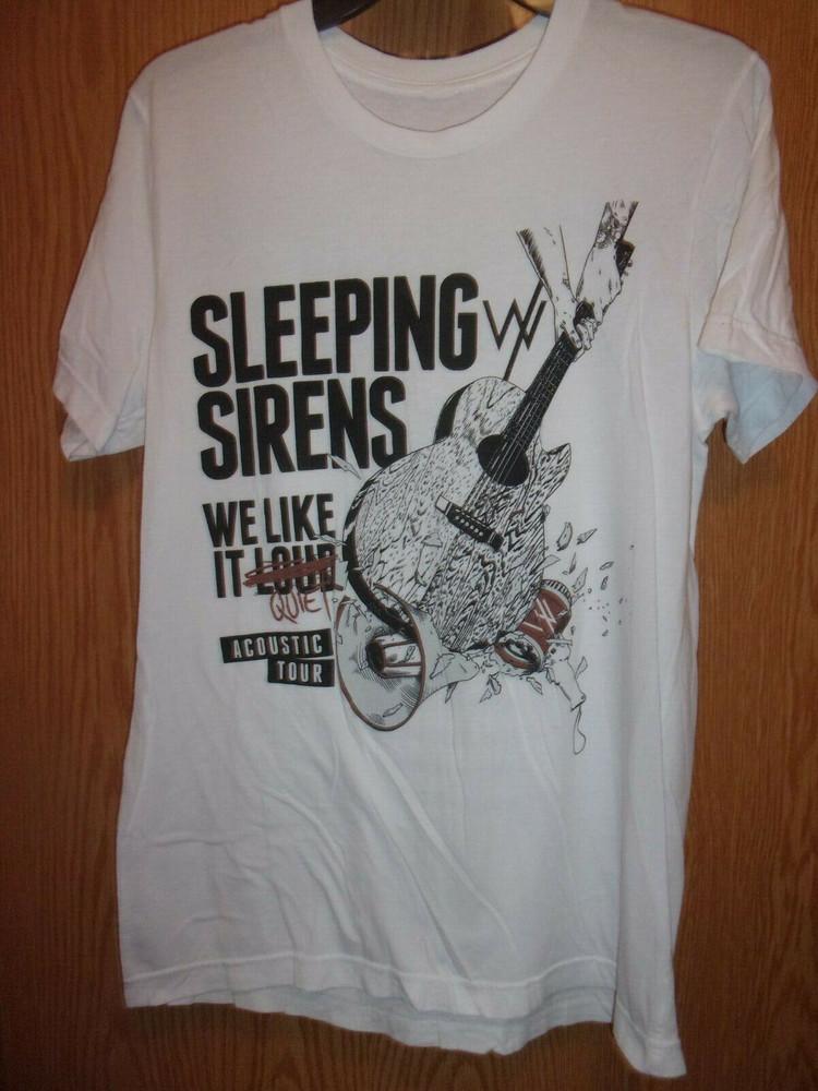 

Sleeping with Sirens Acoustic Tour we like it quiet T-shirt All Size LL1805 Unisex T-Shirt S