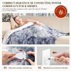 Plush Electric Blanket Winter Warm Blankets 10-Hour Auto Shut Off 6 Heating Levels Fast Warming for Cozy Comfort Two People Bedding Sofa Thin Quilt