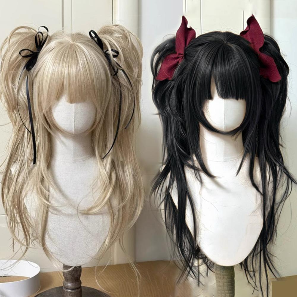Synthetic Long Curly Wavy Lolita Wig with Bangs Cosplay Halloween Christmas Wig Role-playing