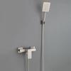 304 Stainless Steel Shower Set Nickel Hot And Cold Mixer Water Shower Faucet Bathroom Square Bathtub Faucet Shower Faucets Set