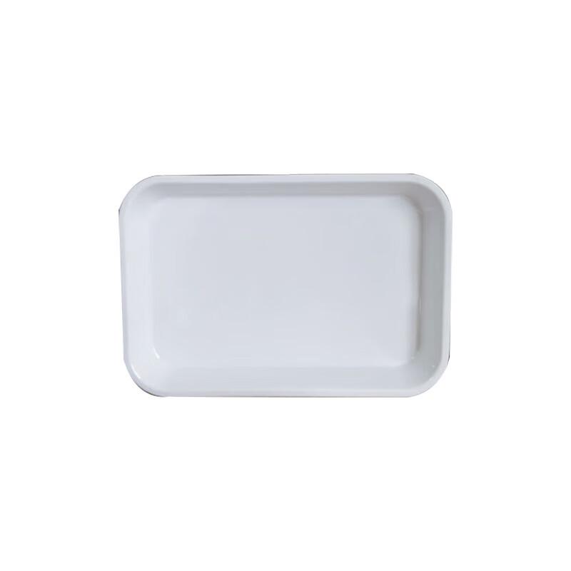 Huipu Melamine 14-inch Round Corner Deep Serving Tray