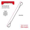 Rust-Proof, Wear-Resistant Steel Wire Rope with Aluminum Head - High Load-Bearing, Corrosion-Resistant, Thickened for Outdoor Industrial Safety