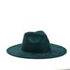 Teal Suede Hat Wide Brim 34 Colors Fedora Hat Men Women Autumn Winter Felt Jazz Hats Classic Church Fedoras Chapeau Sombrero Muj