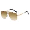 Polygon Rimless Men's Retro Sunglasses - 2024 Trendy Irregular Fashion