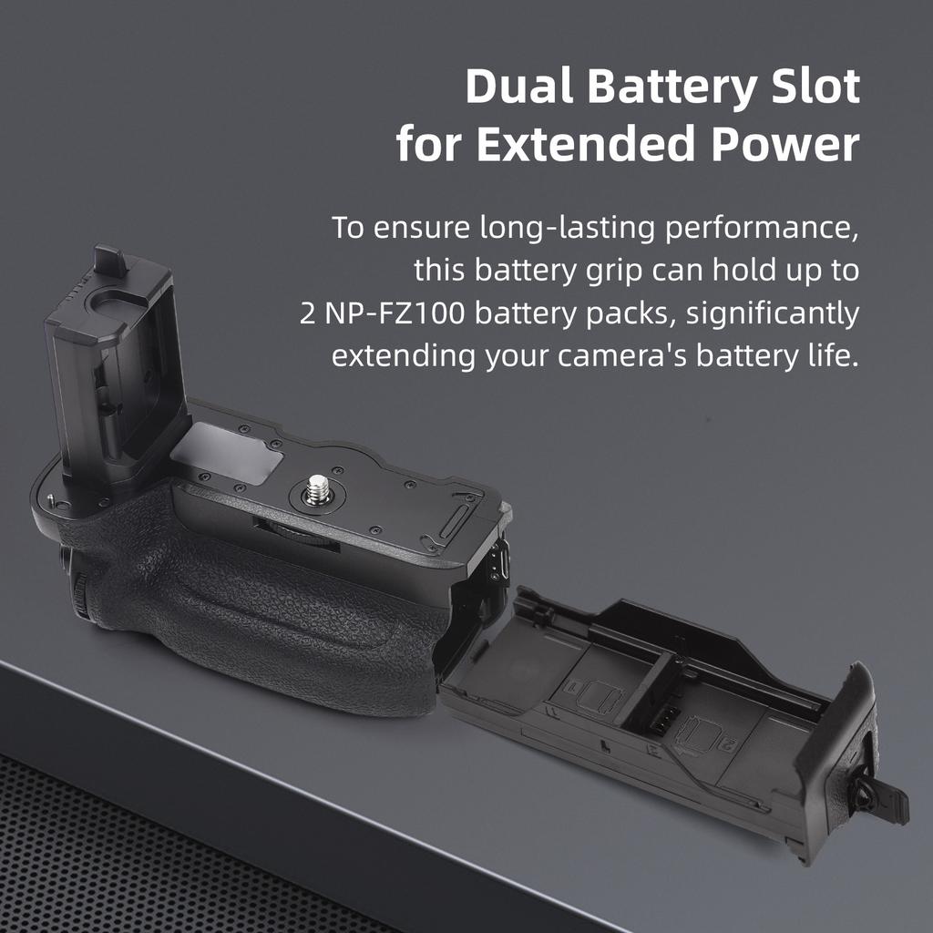 VG C4EM Vertical Battery Grip Holder with Dual Battery Slots Compatible with Sony A9 A7R4 A7M4 A7RM4 A1 A7S