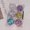 6Pcs/Set Heart Star Moon Sequins Body Nail Glitter Gel Sequin Gel Cream  Face Body Decorations