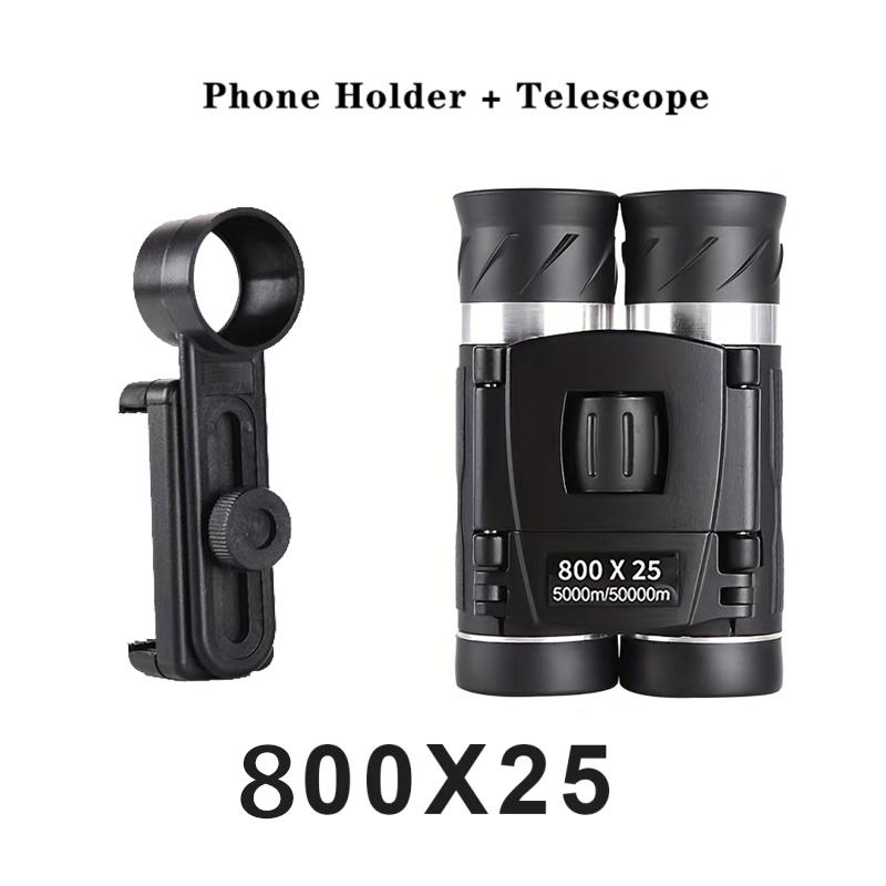 800×25 Powerful Binoculars Long Range BAK4 Telescope HD Portable Folding Low Light Monocular 4K For Outdoor Hunting Camping
