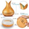 400ML Wooden Grain Aroma Essential Oil Diffuser Mist Humidifier Aromatherapy Diffuser with Remote Control for Home Mist Maker