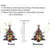 Pack of 4 Shatterproof Christmas Tree Ornaments with Hanging Cord for Indoor Outdoor Holiday Decorations