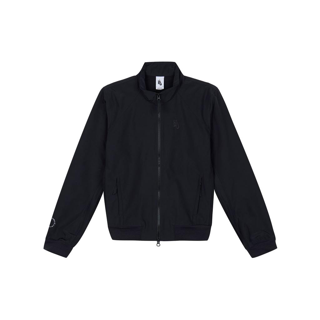Nike X John Elliott Solid Color Stand Collar Zip Jacket Men jackets Black AA7077-010