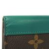 Used 12564 Organizer de Poche M12829 7946 Current Bifold RFID IC Monogram Macassar Excellent Condition Borneo Green