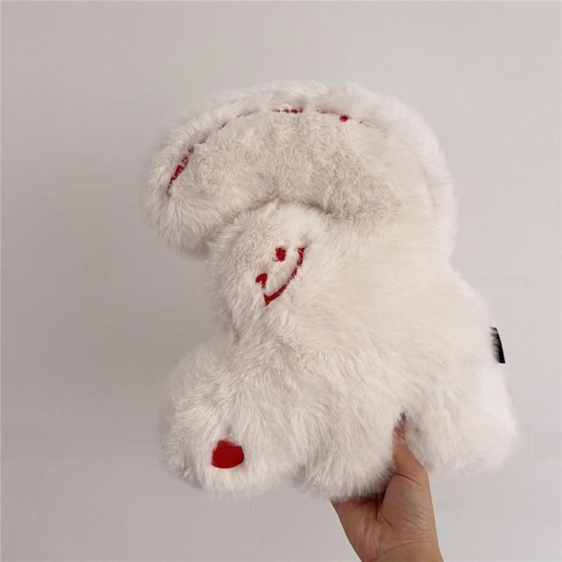 

Giant Finger Cuter Heart Pillow With Embroidery Design For Daily Decor Sofa White Small Right