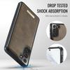 For Samsung Galaxy S21 FE 5G Magnetic Case CASEME ME80 Series Leather PC TPU Phone Cover with Detachable Wallet