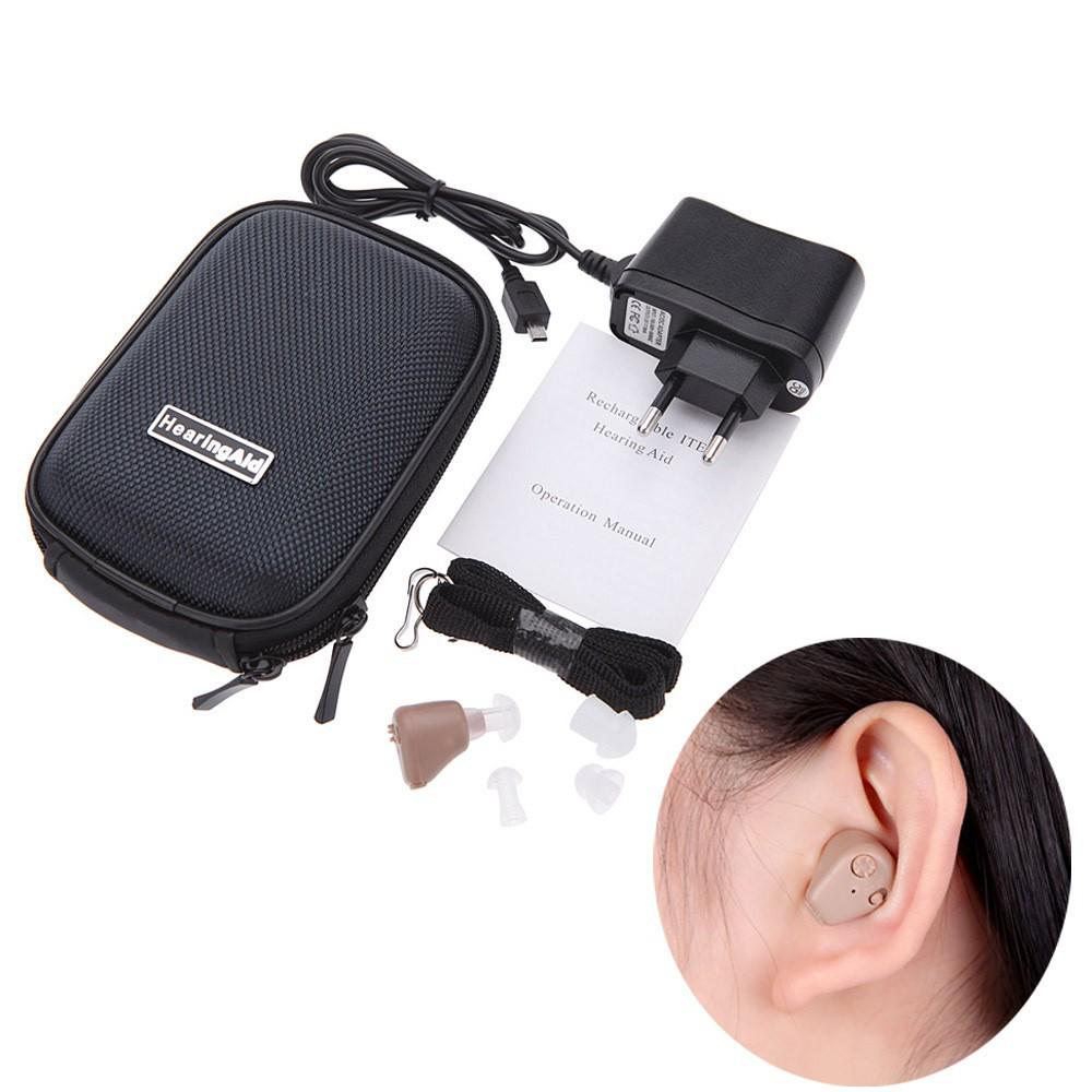 AXONK-88 Rechargeable Invisible In-Ear Hearing Aid Sound Amplifier