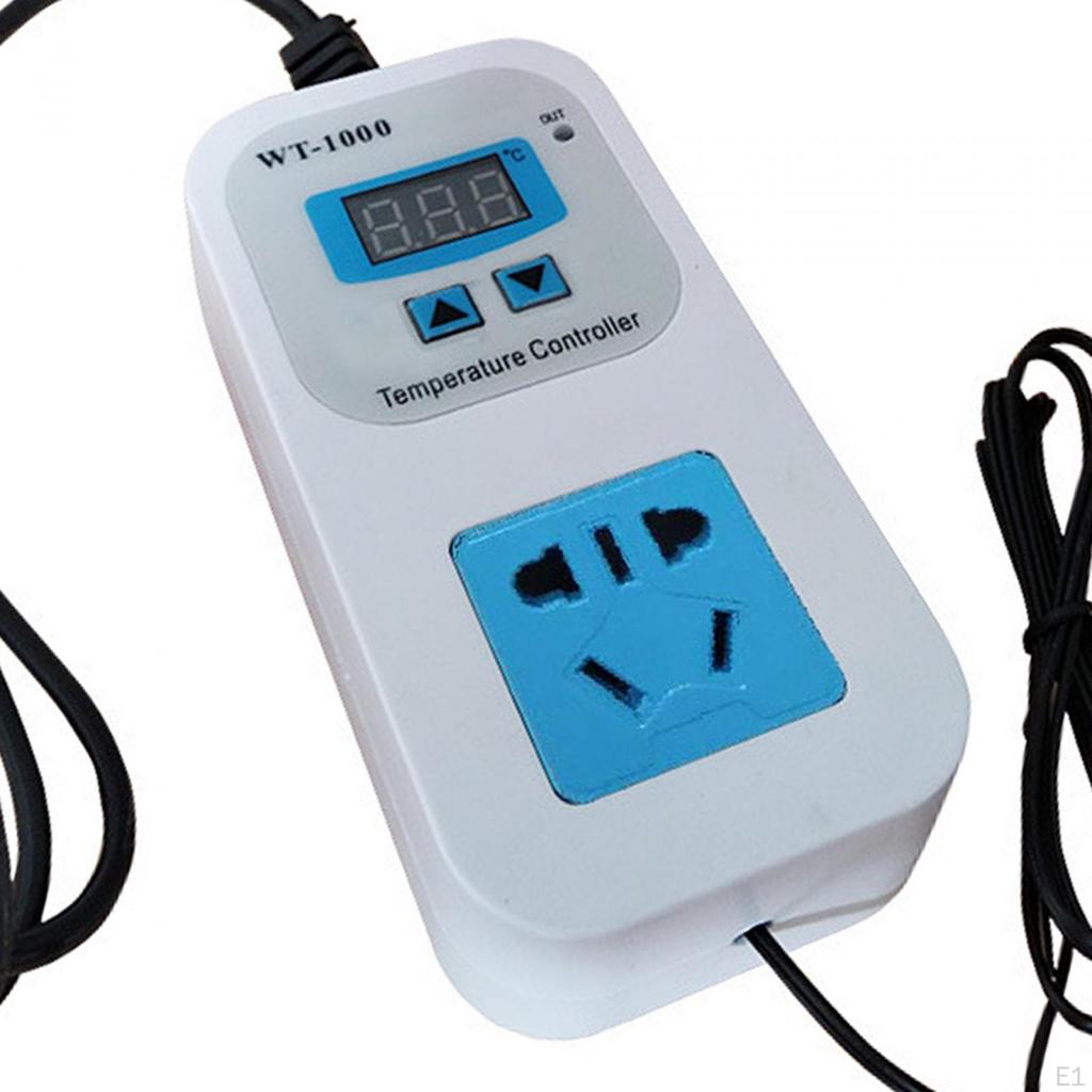 US-Adapter Digitaler Thermostatregler Einfach zu installieren Hängende Anzeige Temperatur