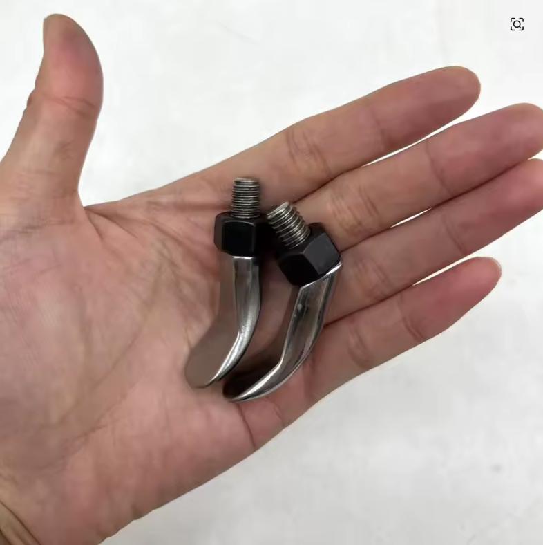 Push Rod Tip Whale Tail Dent Hail Crease Removal Tool Paintless Dent Repair Tools M8 & 5/16 Threaded 2pc
