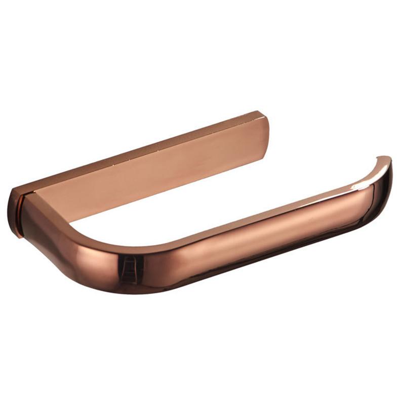 Rose Gold Paper Towel Holder Bathroom Accessories Wall Mounting Type Toilet Paper Holder