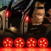 Drahtlose LED-Warnleuchten für Autotüren, runde Sicherheitsleuchten, Blitzlichter, Auffahrunfall-Notlicht, Autozubehör