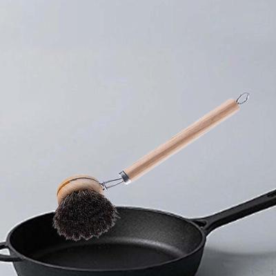 Geschirrbürste, ergonomischer Holzgriff, Schrubben, vielseitig verwendbar, leicht, für die Theke