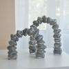 Arco de Vidro Geométrico Criativo Tubo Irregular Vidro Semicircular Artesanato Figuras Decorativas Acessórios de Decoração para Casa