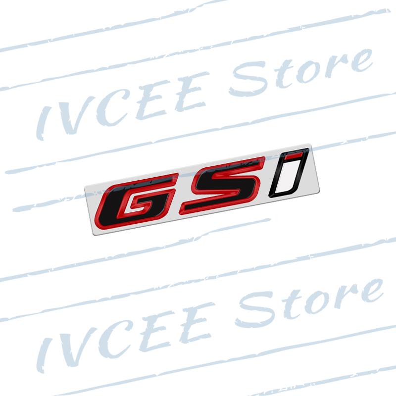 Car Accessories Metal GSI Emblem Rear Trunk Body Badge Sticker For Vauxhall Opel Zafira Mokka Antara Insignia Astra Adam OPC VXR Wv3