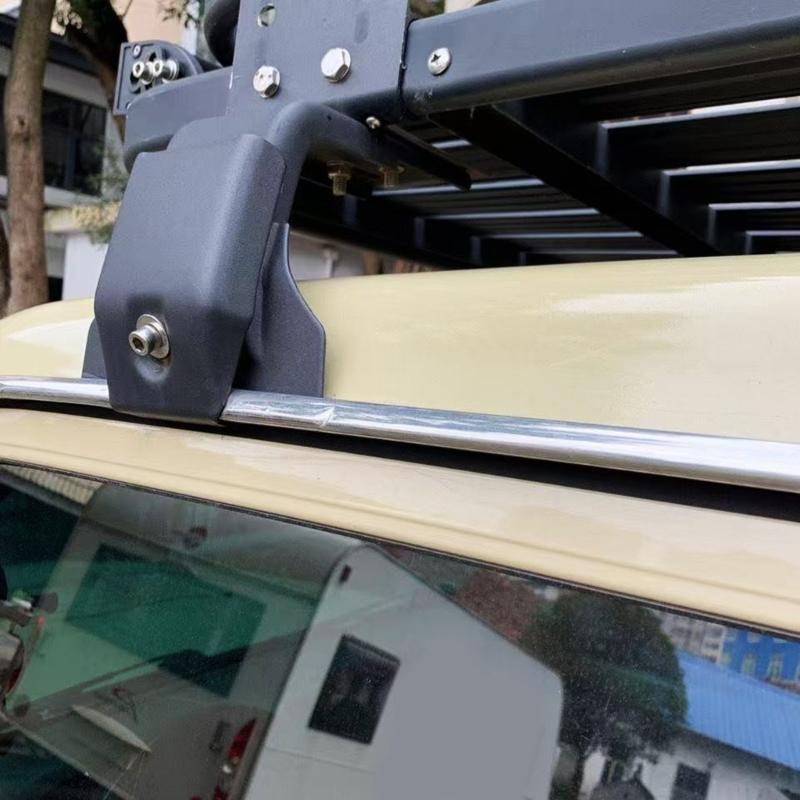 Abrazaderas de Techo para Canalones de Lluvia de Aluminio de Alta Resistencia para SUV Camión Rango de Altura 12-23 cm Ajuste Seguro No Requiere Herramienta