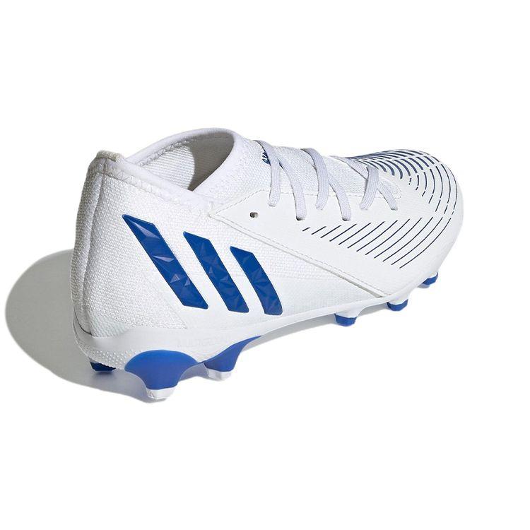 Adidas Predator Edge.3 HG/AG K Comfortable Durable Mid-Top Kids Football Shoes Kids Football Shoes White GZ2893