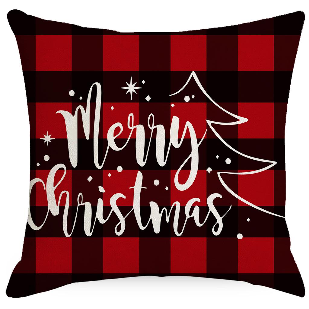 New Christmas Pillowcase Living Room Sofa Bedroom Cushion Pillow Model Room Home Holiday Decoration
