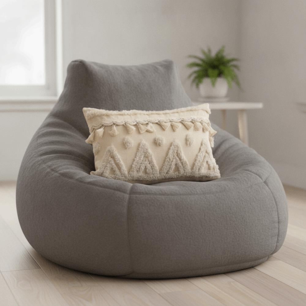 Vintage Tufted Fringed Cushion Cover Rustic Style Pillowslip Elegant Pillowcase Bed