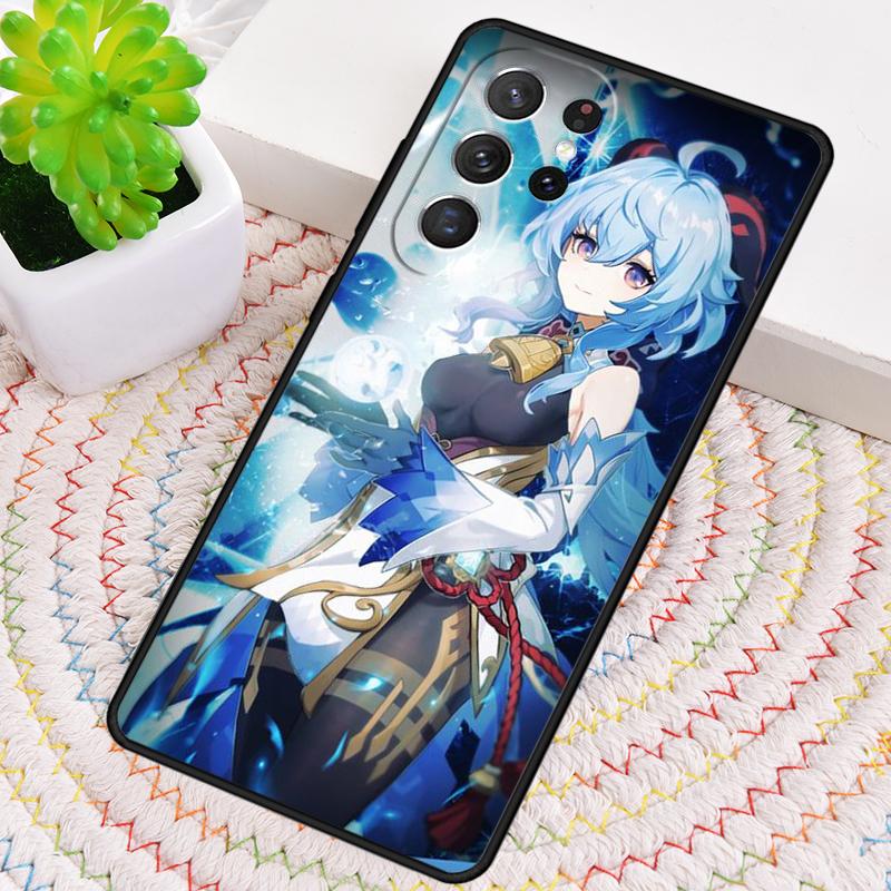 Genshin Impact Ganyu Silicone Phone Case For Samsung Galaxy note 10 pro S26 S25 S24 S23 S22 S21 Plus S25Ultra Capa Cover