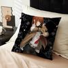 Anime Steins Gate Cushion Cover Car Throw Pillow Case For Sofa Car Christmas Gift 40X40Cm 45X45Cm