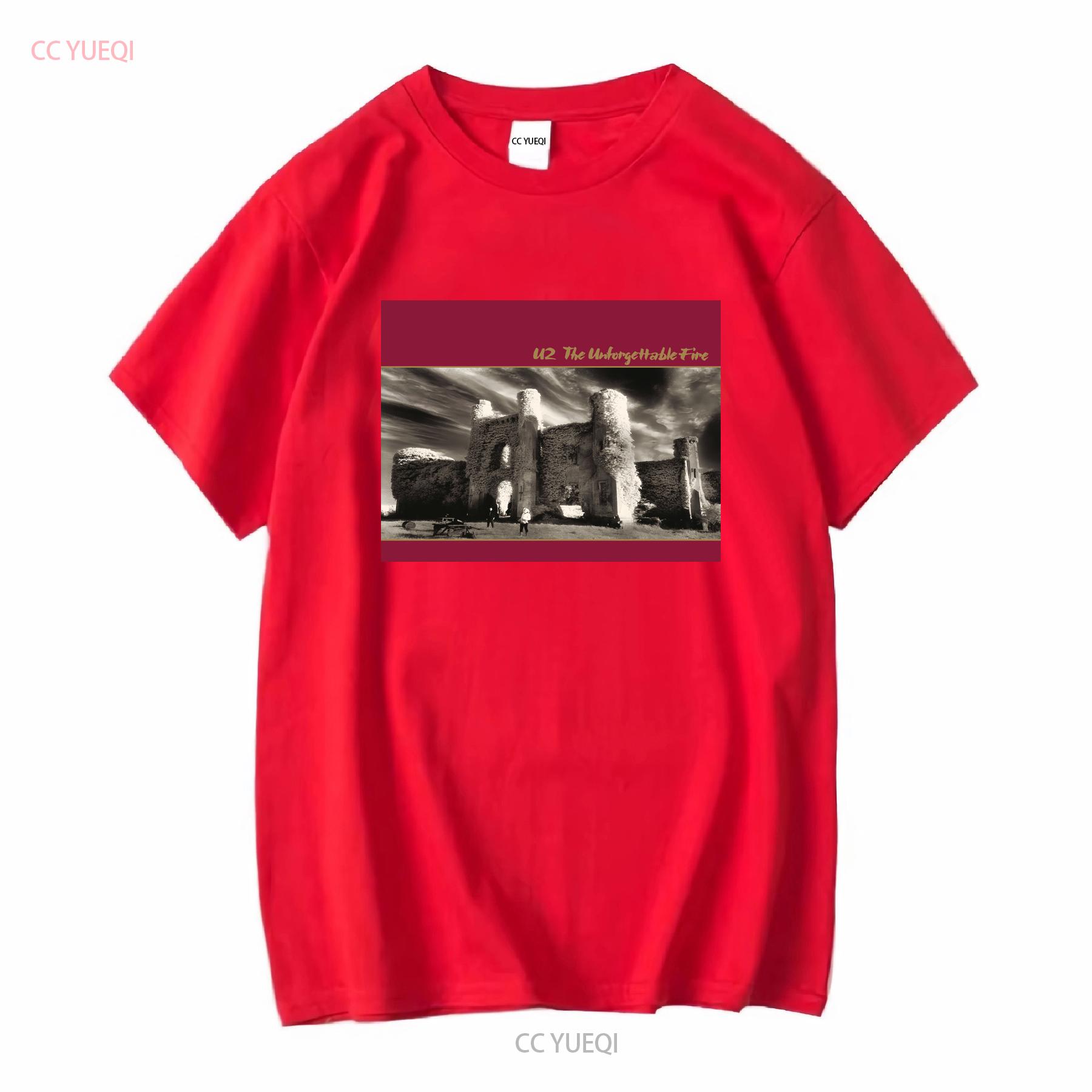 U2 T SHIRT the unforgettable fire vinyl cd cover SMALL MEDIUM LARGE XL long or short sleeves vintage Washed graphic fashion S