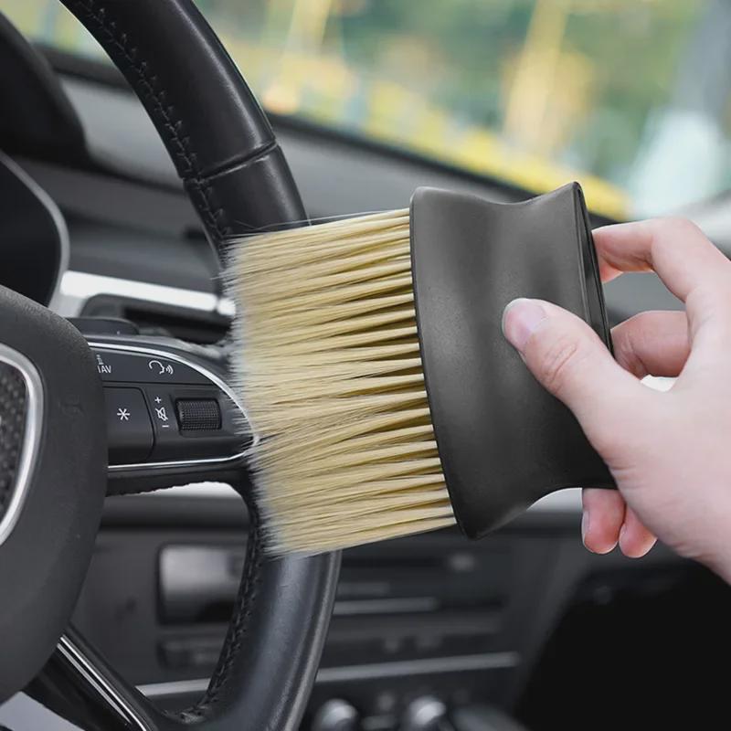 Car Interior Cleaning Kit: Air Vent & Gap Dust Removal Soft Brush Set