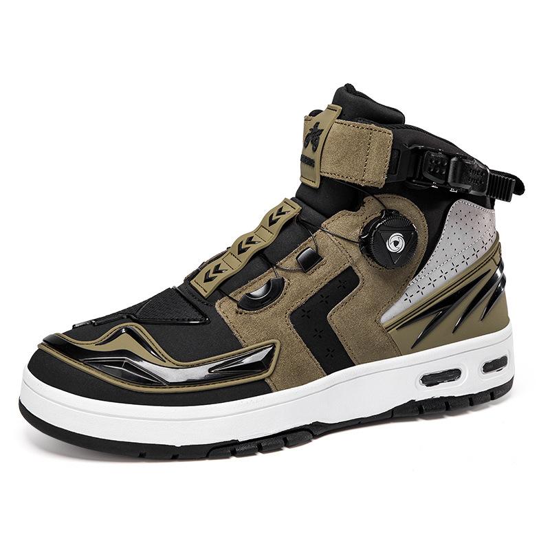 Cycling Shoes, Locomotive Shoes, Motorcycle Men's Riders, Four-season Off-road Locomotive Boots, Racing Short Boots, Four-season Motorcycle Travel