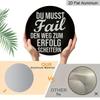 2D Flat Retro Aluminum Wall Decorations in Various Sizes. The German Inspirational Theme "Failure Is An Inevitable Step on The Road To Success