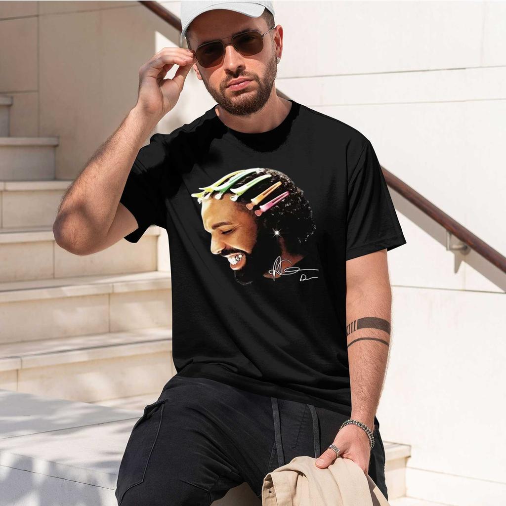 2026 New Model Rapper Drake For All The Dogs Pattern Tshirts Hip Hop Fashion Tshirt Casual Tshirt Street Clothingcomfortabl